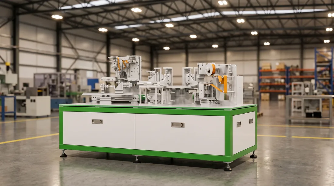 Receiving tooling and fixtures on the pack side of the handover